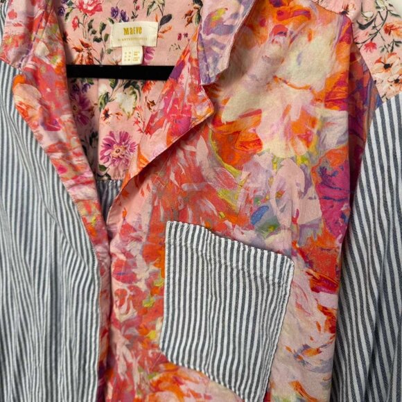 ANTHROPOLOGIE Maeve The Clarissa Buttondown SIZE 14 - Picture 4 of 7